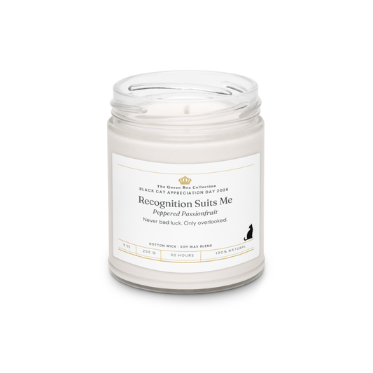 Recognition Suits Me - Peppered Passionfruit candle, no lid