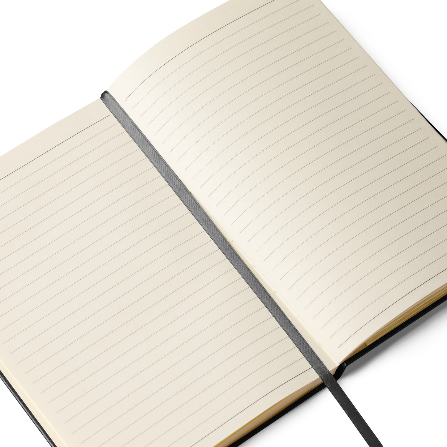 Close-up of the elastic closure band holding the Writing Myself a Fan Letter journal shut