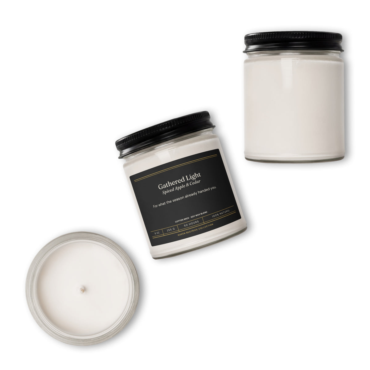 Gathered Light — Spiced Apple & Cedar Soy Candle